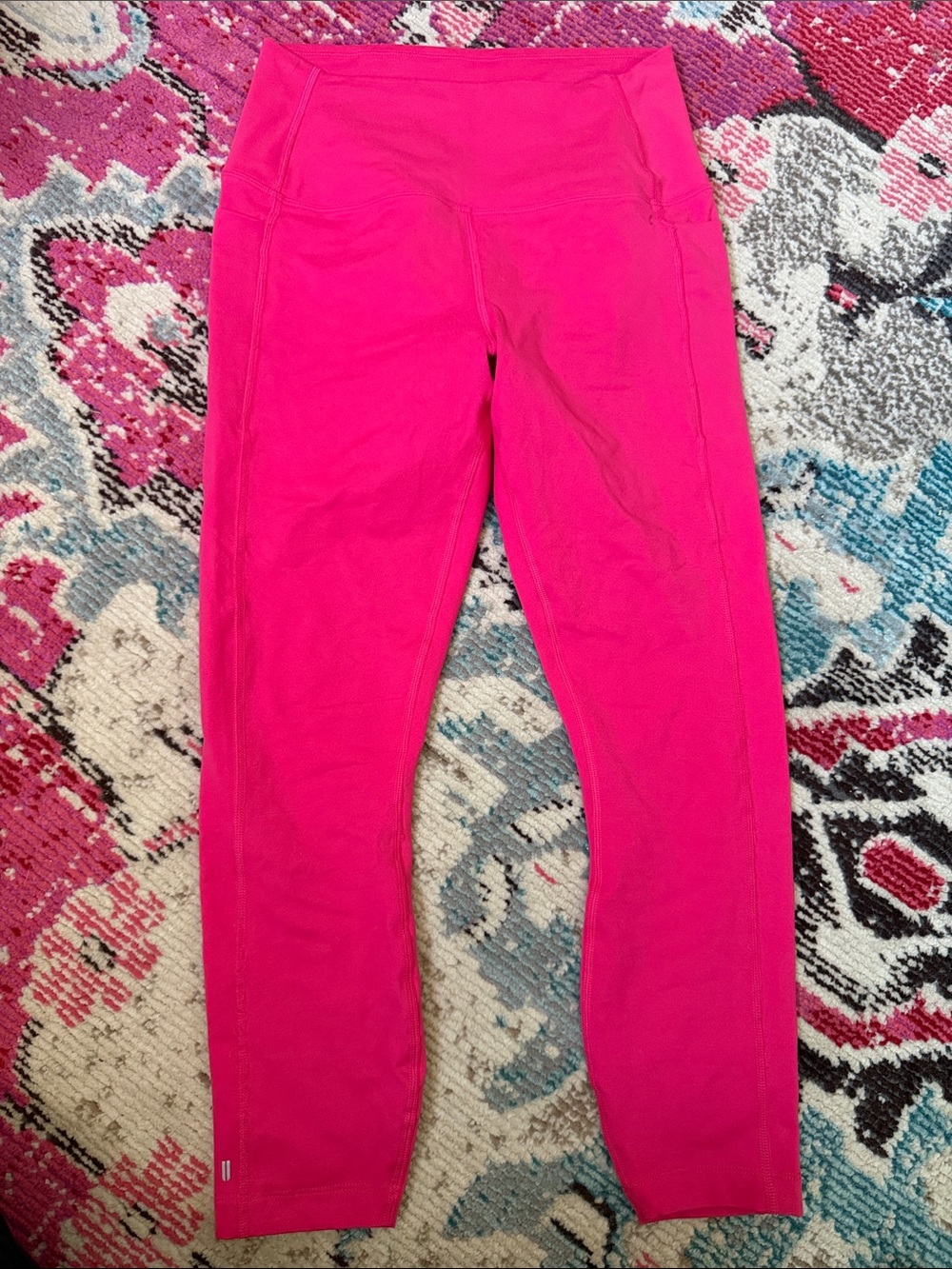 NOBULL hot Pink High-Rise Leggings side pockets size medium